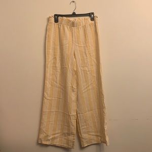 Pink Rose vintage NWT yellow stripe wide leg pants